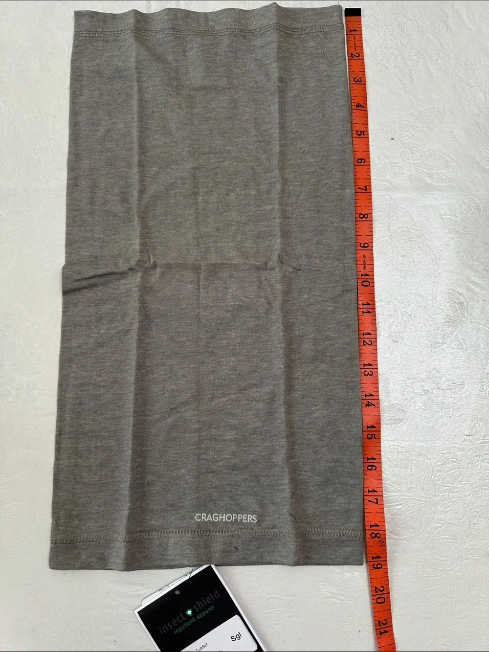 Craghoppers NOSILIFE TUBE SCARF - soft grey marled
